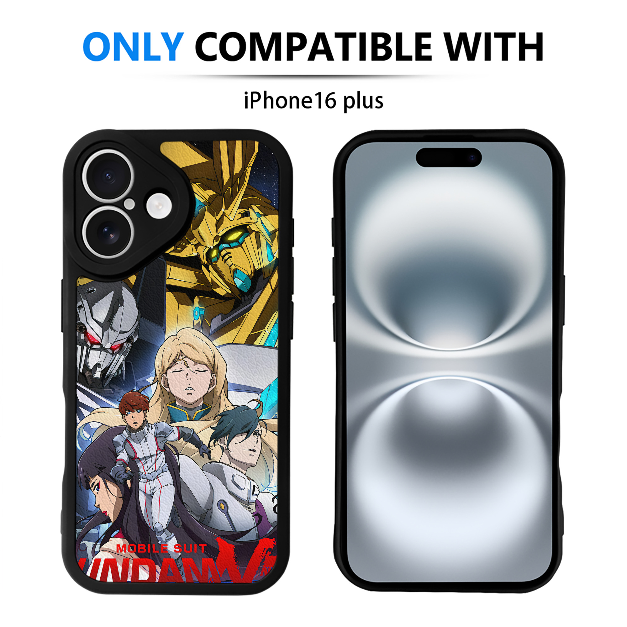 （画像用） 機動戦士ガンダム Mobile Suit Gundam 【iPhone 16シリーズ対応】シリコンスマホケース（レザー調） 材質：シリコン